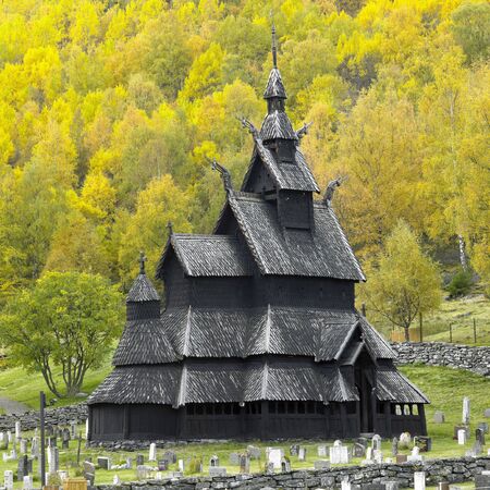 Borgund Stavkirke, Norwayの写真素材