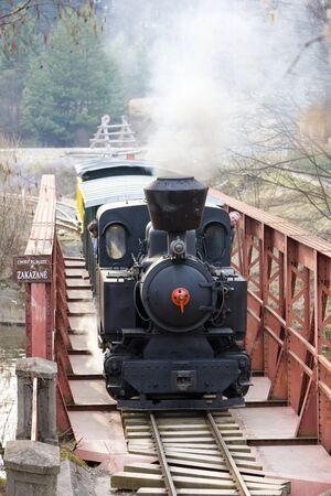 last day of service of CKD steam locomotive n. 5 (1.4.2008), Ciernohronska Railway, Slovakia