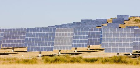 solar panels, Extremadura, Spainの写真素材