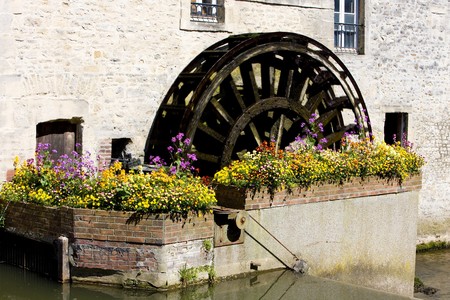 water mill, Bayeux, Normandy, Franceの写真素材