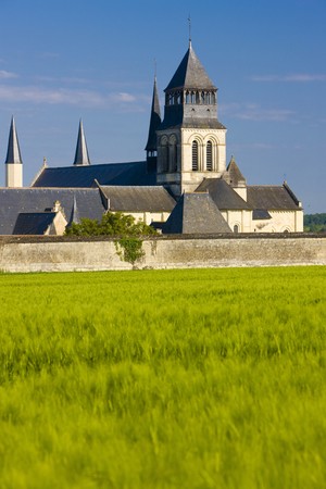 Fontevraud Abbey, Loire Valley, Franceの写真素材