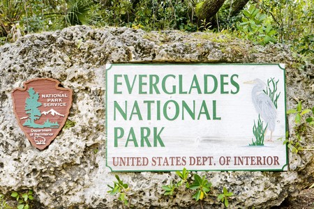 entrance, Everglades National Park, Florida, USAの写真素材