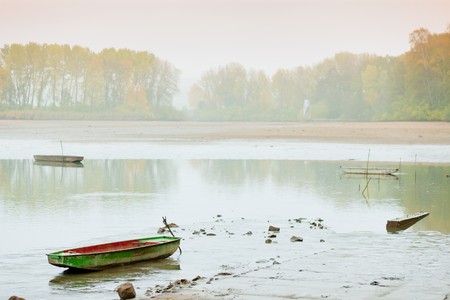 autumnal pond, Czech Republicの写真素材