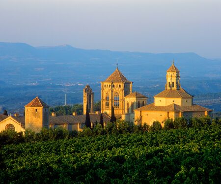 Poblet monastery, Catalonia, Spainの写真素材