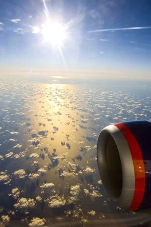 air transport - plane's motorの写真素材