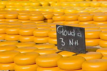 cheese market, Alkmaar, Netherlandsの写真素材