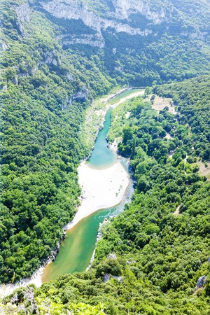 Ardeche Gorge, Rhone-Alpes, Franceの写真素材