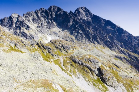 surroundings of Priecne gap, Vysoke Tatry (High Tatras), Slovakiaの写真素材