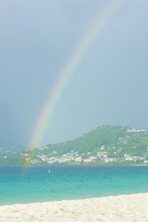 Grand Anse Bay, Grenadaの写真素材