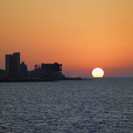 sunset in Havana, Cubaの写真素材
