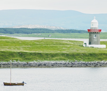 lighthouse, Rosses Point, County Sligo, Irelandの写真素材
