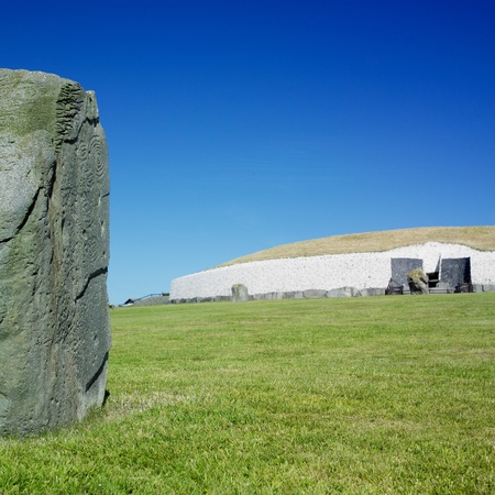 Newgrange, County Meath, Irelandの写真素材