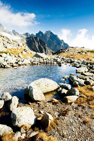 Zbojnicke Tarn, Vysoke Tatry (High Tatras), Slovakiaの写真素材