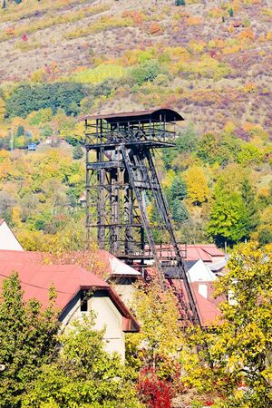 old mining tower, Kremnice, Slovakiaの写真素材