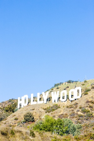 Hollywood Sign, Los Angeles, California, USAのeditorial素材