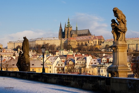 Charles Bridge, Prague, Czech Republicの写真素材