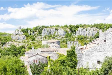 Balazuc, Rhone-Alpes, Franceの写真素材