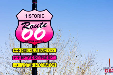 Route 66, Kingman, Arizona, USAの写真素材