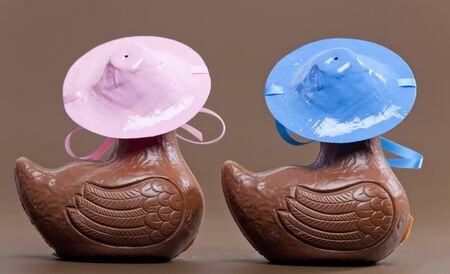 Easter chocolateの写真素材