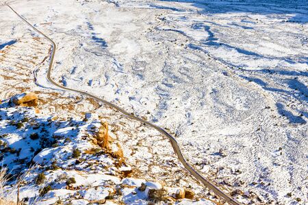 Moki Dugway Road, Utah, USAの写真素材