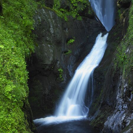 Glenariff Waterfalls, County Antrim, Northern Irelandの写真素材