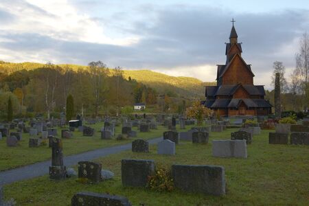 church, Heddal, Norwayの写真素材
