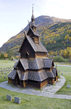 Borgund Stavkirke, Norwayの写真素材