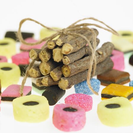 liquorice and liquorice rootのeditorial素材