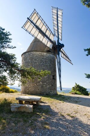 windmill, Montfuron, Provence, Franceの写真素材