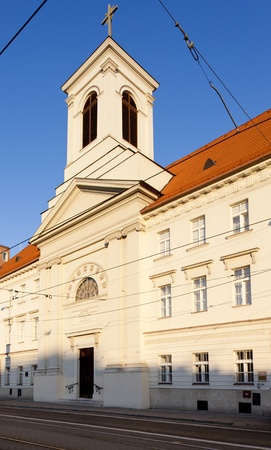 church of Saint Elizabeth and monastery, Bratislava, Slovakiaの写真素材