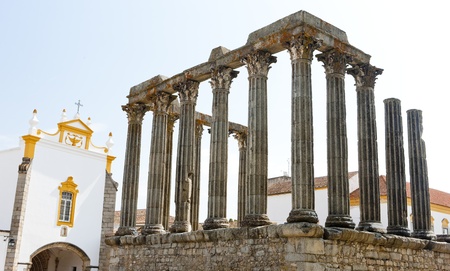 Roman temple of Diana, Evora, Alentejo, Portugal