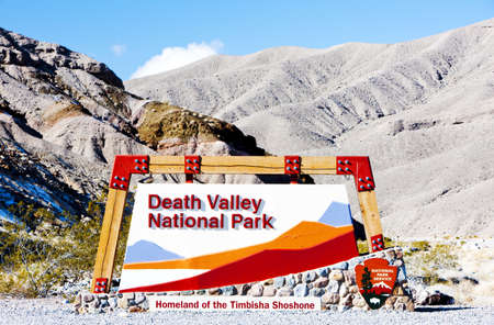 entrance, Death Valley National Park, California, USAのeditorial素材