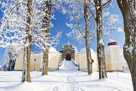 Mountain of Mother of God, Kraliky Monastery, Czech Republicのeditorial素材