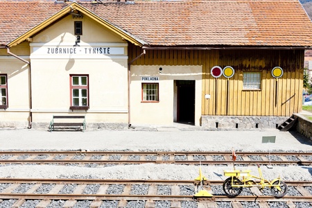railway museum in Zubrnice, Czech Republicのeditorial素材