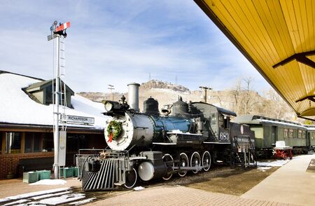 stem locomotive in Colorado Railroad Museum, USAのeditorial素材