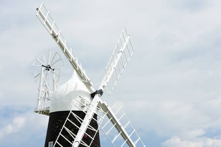 Stretham Windmill, East Anglia, Englandの写真素材
