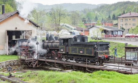 steam locomotive (126.014), Resavica, Serbia