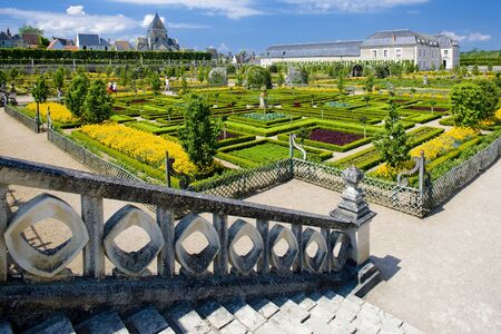 Villandry Castle's garden, Indre-et-Loire, Centre, Franceのeditorial素材