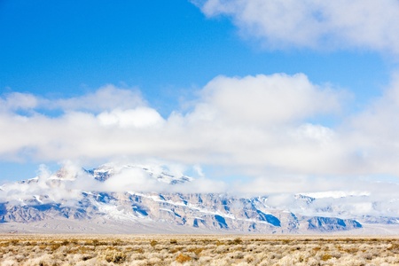 winter mountains in Nevada, USAの写真素材