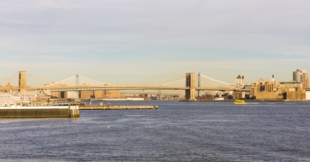 Brooklyn Bridge, New York City, USAのeditorial素材