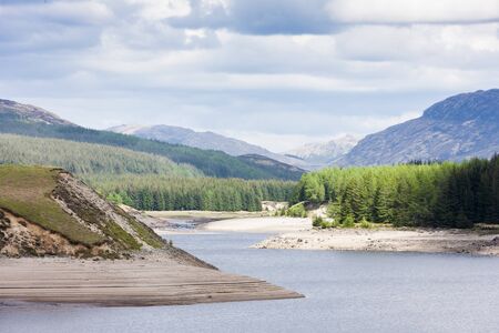 landscape near Loch Laggan, Highlands, Scotlandの写真素材