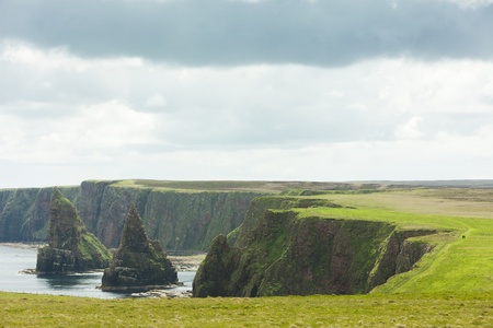 Ducansby Head coast, Highlands, Scotlandの写真素材