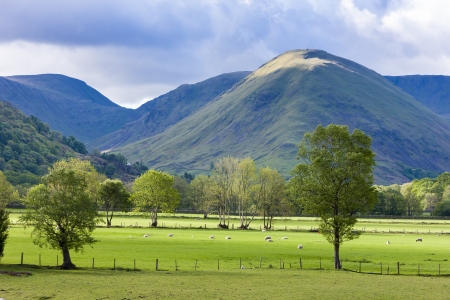 landscape of Lake District, Cumbria, Englandの写真素材
