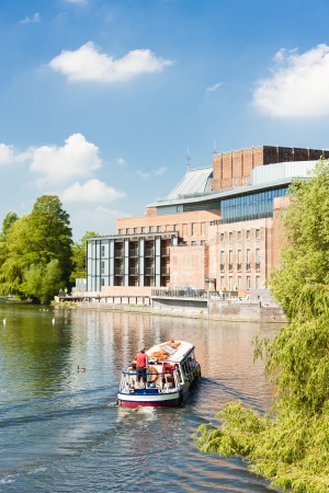 Royal Shakespeare Company Theatre, Stratford-upon-Avon, Warwickshire, Englandのeditorial素材