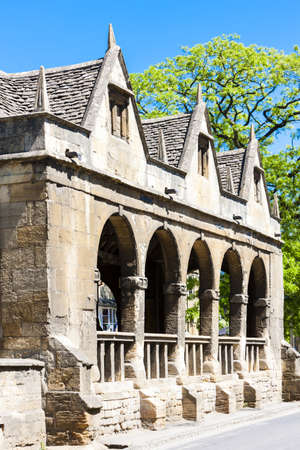 Old Market Hall, Chipping Camden, Gloucestershire, Englandのeditorial素材