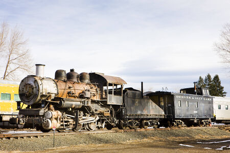 stem locomotive in Colorado Railroad Museum, USAのeditorial素材