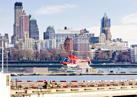 helicopter, New York City, USAのeditorial素材
