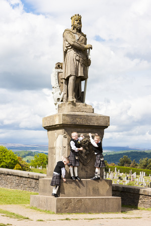 Statue of Robert the Bruce, Stirling, Scotlandのeditorial素材