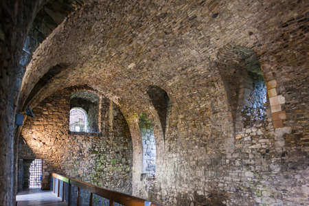 interior of Dundonald Castle, Ayrshire, Scotlandのeditorial素材