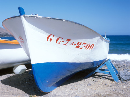boats, Pozo Negro, Fuerteventura, Canary Islands, Spainのeditorial素材